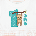 thumbnail image 4 of Inktastic Baby Sloth 1st Birthday Girls Baby Dress, 4 of 5