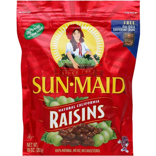 SunMaid Raisins, 10 oz, (Pack of 12)