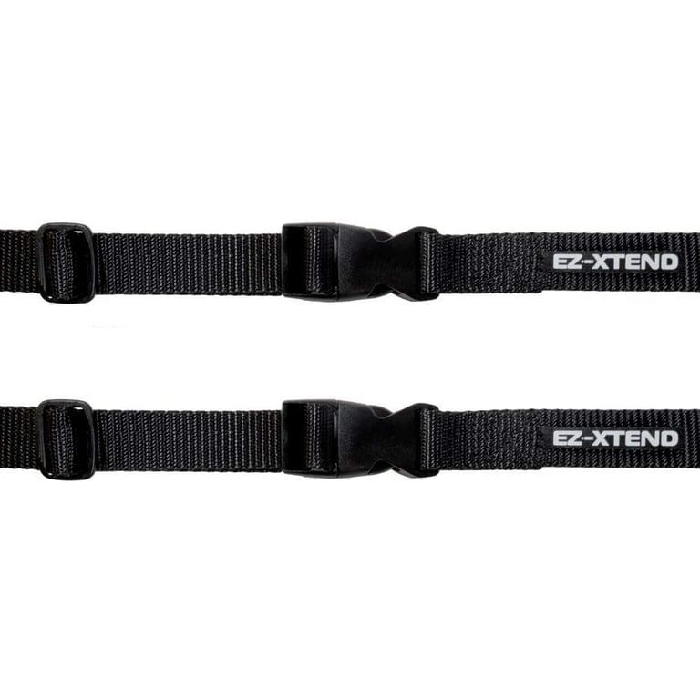 EZ-Xtend Utility Straps w/Quick Release Buckles - Adjustable Cinch Straps  w/ 250 lb QR Buckle - Heavy Duty 4500 lb Break Strength - Lifetime Thread 