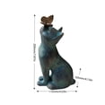 thumbnail image 3 of Estatua De Gato De Jardín Estatuilla de gato de resina con adorno de mariposa Estatuillas de animales Artesanía Decoración de jardín Tmvgtek Libre de BPA, 3 of 9
