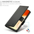 thumbnail image 3 of Designed for iPhone 16 Plus Wallet Case, with Card Slots Strong Magnetic Closure PU Leather Flip Fold Shockproof Kickstand Durable Purse Flip Case for iPhone 16 Plus - Black, 3 of 7