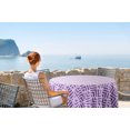 thumbnail image 2 of Vargottam Indoor/OutdoorRoundTablecloth 58 InchRoundTablecloth Waterproof PatioTableCloths,Spring/SummerTableCovers For Backyard CircularTable/Bbqs/Picnic -Lavender, 2 of 8