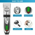 thumbnail image 4 of Oneisall Dog Clippers 50db Low Noise, 2-Speed Quiet Dog Grooming Kit Rechargeable Cordless Pet Hair Clipper Trimmer Shaver for Small and Large Dogs Cats Animals - Silver, 4 of 7