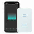 thumbnail image 1 of HAUZA Apagador Inteligente BLE (Bluetooth) - 2 Botones, Conexión con Neutro - App Smartlife, Compatible con Asistentes de Voz e Internet a través de Gateway (HUB) Hauza, 1 of 11