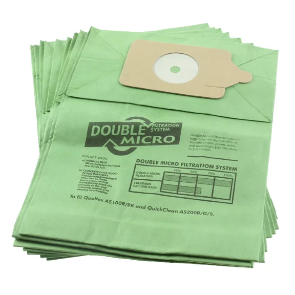 X10 Paper Dust Bags For Numatic Henry & Hetty Canister Vacuum Cleaners 604015