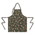 thumbnail image 2 of Football Pattern Apron-Garden Aprons for Women with Pockets-Cotton Linen Waterproof Kitchen Cooking Gardening Aprons Adjustable for Kitchen,Cooking,BBQ and Salon 33x27 Inch, 2 of 7