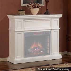 Classicflame Artesian Wall Fireplace Mantel White Electric