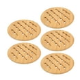 thumbnail image 4 of Bambú 5 Uds. Tapete De Bambú Para Mesa, Salvamanteles De Bambú, Tapete Para Olla, Resistente Al Calor Para Platos Calientes, Olla, Tazón, Tetera, 4 of 7