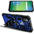 thumbnail image 4 of Nagebee Phone Case Compatible for Cricket Icon 4 with Tempered Glass Screen Protector (Full Coverage), Full-Body Protective Shockproof [Military-Grade] Built in Kickstand Heavy-Duty Case (Blue), 4 of 5