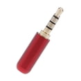 thumbnail image 3 of clavija universal para auriculares 2 Piezas 3,5 Mm 1/8 " 4 Polos Conector de Soldadura a / V Rojo Magideal clavija universal para auriculares, 3 of 6