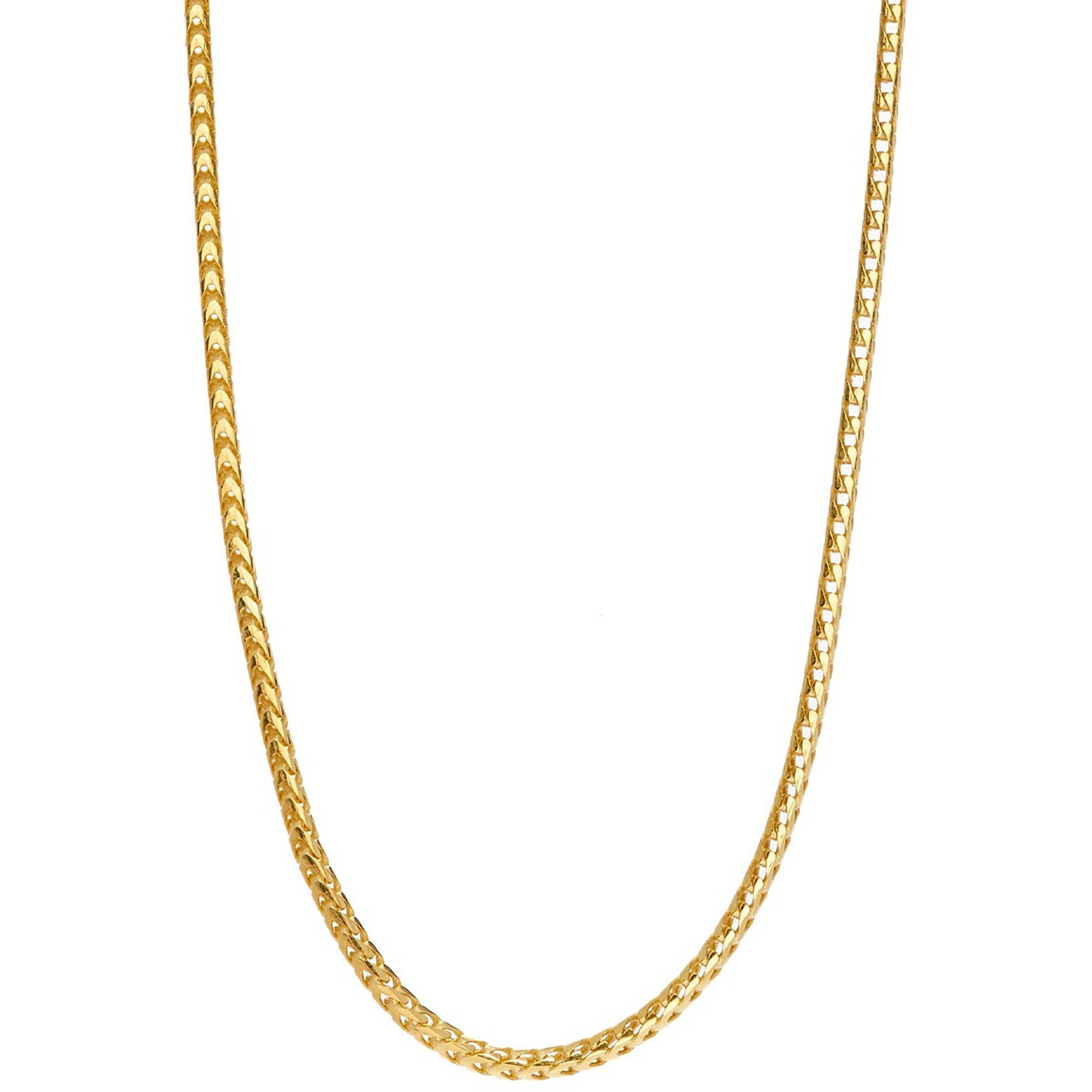 18kt Gold-Plated Sterling Silver 1.5mm Franco Chain, 26'