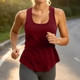 thumbnail image 6 of Yanchicy Tank Top for Women U Neck Sleeveless Quick Dry Stretch Loose Spring Summer Workout Athletic Casual Active Top, 6 of 7