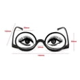 thumbnail image 3 of Gafas de presbicia transparentes con doble lente abatible hacia arriba y hacia abajo, estilo japonés, europeo y americano, con espejo para maquillaje, 3 of 5