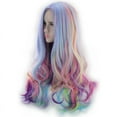 thumbnail image 3 of Pelucas Largas y Rizadas Hot6sl Multicolor 24inches 270g para Fiestas y Cosplays, 3 of 6