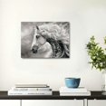 thumbnail image 4 of Acheng Horse Canvas Wall Art: Animal in The Wind Artwork Picture Print for  Room  20x16inch, 4 of 6