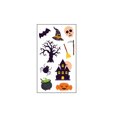 thumbnail image 1 of hoja de pegatinas de tatuaje de Halloween de dibujos animados para niños Tatuaje falso yeacher Etiqueta engomada del tatuaje, 1 of 5