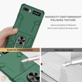 thumbnail image 4 of Allytechgroup Galaxy Z Flip 1 Magnetic Case, Compatible with Car Mount Shockproof Ring Holder Anti-Scratch Bumper Slim Hard PC Cover Phone Case for Samsung Galaxy Z Flip1, Darkgreen, 4 of 11