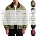 thumbnail image 3 of WRKEKC Windbreaker Jackets for Men Colorblock Cargo Washed Vintage Lapel Full Zip Long Sleeve Loose Casual Fall Winter Outerwear Jacket Coat, 3 of 9