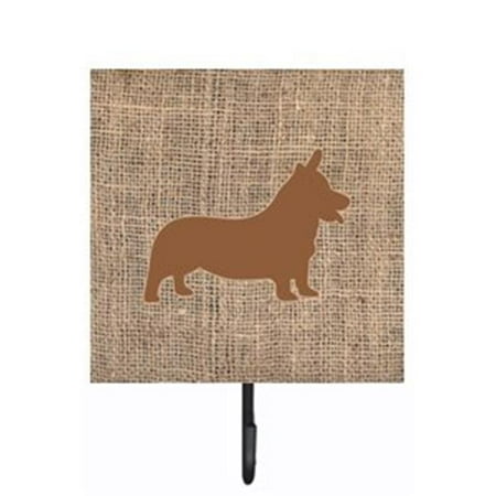 

Carolines Treasures BB1069-BL-BN-SH4 Corgi Burlap and Brown Leash Or Key Holder
