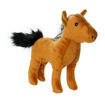 Mighty Jr Farm Horse Durable Plush Squeaky Dog Toy