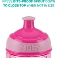 thumbnail image 3 of Nuby Printed Kids Pop Up Sipper Water Bottle, Colors May Vary, 1 Pack, 12 Oz, Multi, 3 of 8