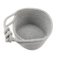 thumbnail image 4 of Oval Cotton Rope Over Door Window Hanging Storage Basket Wall Hanging Organizer (Gray), 4 of 8