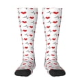 thumbnail image 2 of Lsque Heartbeat Symbol Printed Crew Socks Men's Women's LightWeight Thin Casual Calf Socks ,Knee High Socks,Cotton Socks, 2 of 9