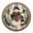SIXL- 18, variant on Kurmntregon Christmas Snowman Wall Clock Xmas Snowy Village Winter Wooden Decorative Decorative Wooden Battery Operated Quartz Silent Hanging Clock For Bedroom Living Room Coffee Bar Round 12"