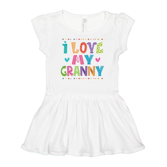 Inktastic I Love My Granny Cute Granddaughter Girls Baby Dress