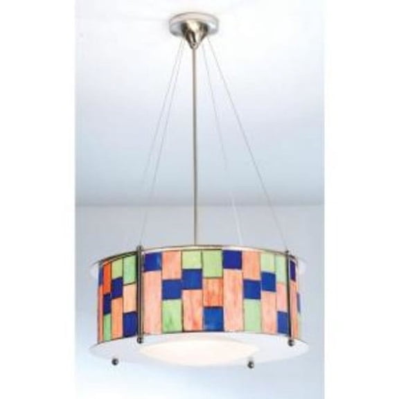 3 Light Utopia Nexus Pendant Nickel Finish