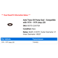 thumbnail image 2 of Auto Trans Pump Seal - Compatible with 1974 - 1979 Jeep J20 1975 1976 1977 1978, 2 of 2