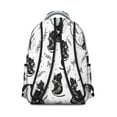 thumbnail image 3 of Boho Cat Aesthetic Student School Backpack Floral Cat and Moon Artwork Pattern Watercolor Artistic Design Bookbag, 3 of 6