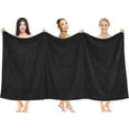 thumbnail image 6 of RIVERSIDE Oversized Bath Sheet 1 Pack 40x80 Soft Cotton Absorbent Towel 600 GSM - Black, 6 of 8