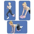 thumbnail image 5 of Hyknon Ab Roller Wheel for Core Workout, Core Coaster Abs Training Machine with Knee Pads Smooths Rolling, Stable Fitness Exercise Discs Equipment at Home, Slide Fitness Trainer for Men Women, Pink, 5 of 6