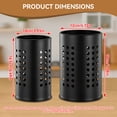 thumbnail image 4 of 2Pcs Stainless Steel Kitchen Utensil Holder, Large Cooking Utensil Crocks for Kitchen Counter, Kitchen Utensil Drying Cylinder, Cooking Utensil Organizer for Spatula, Spoon, 4 of 7