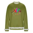 thumbnail image 3 of RKSTN Men's Carnival Party Sweatshirts Oversized Crew Neck Carnival Graphic Print Versatile Fleece Sweatshirt Mens Casual Round Neck Relaxed Fits Comfy Pullover Sweatshirt Top Fall Winter Clothes, 3 of 7
