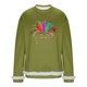 thumbnail image 3 of RKSTN Men's Carnival Party Sweatshirts Oversized Crew Neck Carnival Graphic Print Versatile Fleece Sweatshirt Mens Casual Round Neck Relaxed Fits Comfy Pullover Sweatshirt Top Fall Winter Clothes, 3 of 7
