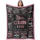thumbnail image 1 of LHSHID Cousin Gift for Women Gifts for Cousins Female Cousin Birthday Gifts Best Cousin Gifts Gifts for Cousin Crew Cool Christmas Cousin Gifts Cousin Gift Ideas Throw Blanket 30"x40", 1 of 6