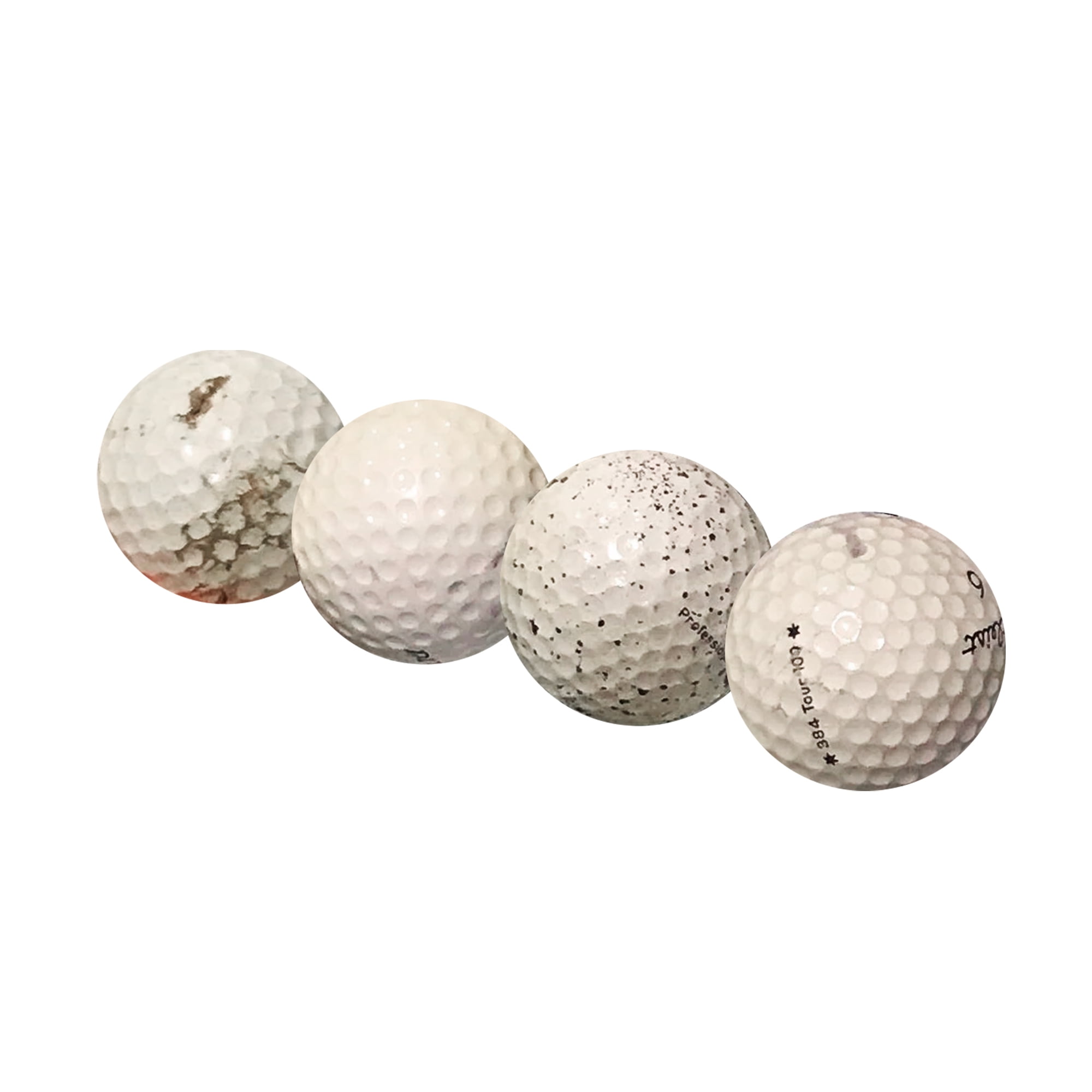 Golf Ball Nut – Mixed Brands Recycled Golf Balls Bulk for Hit-Away & Practice – 2A Fair Quality – 100-Pack