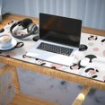 thumbnail image 3 of Long Mouse Pads for Desk,White Cow Geometric Pattern Desk Mats on Top Of Desks, Desk Mouse Pad Extra Large with 3mm Non-Slip Base and Stitched Edge for Gaming,Office,Work,Home 35.4"x15.7", 3 of 6