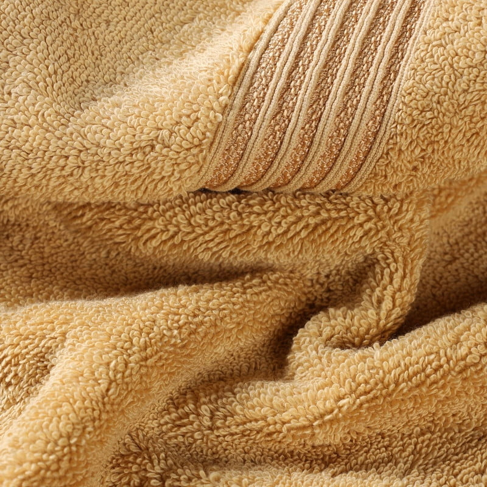 Superior Egyptian Cotton Absorbent 8-Piece Gold Towel Set