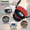thumbnail image 6 of CHAQLIN Christmas Small Crossbody Wallet Featuring Santa Claus Pattern, Polyester Zipper Closure Sling Bag for Women Dating Hiking Daily Use, 6 of 8