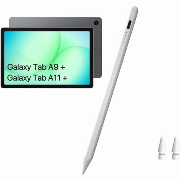 xixishop Tab A11+ Stylus Pen for Samsung Galaxy Tab A11/A9/A9+Plus Android Tablet Fast Charging, Precise S Pencil Touchscreens Stylists (White)