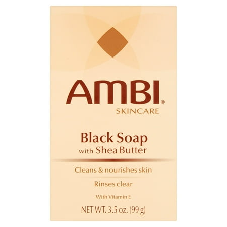 Ambi Skincare Black Soap with Shea Butter, 3.5 oz - Walmart.com