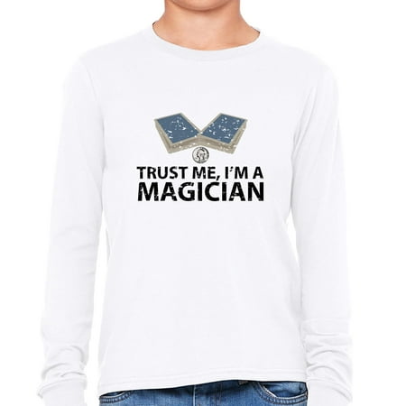 Trust Me! I'm a Magician - Magic Cards & Coin Tricks Girl's Long Sleeve