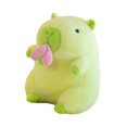 thumbnail image 1 of Animal de peluche de , muñeco de de peluche, decoración del hogar, juguete de peluche de suave para niños y niñas, regalos Carpincho melocotón verde, 1 of 8