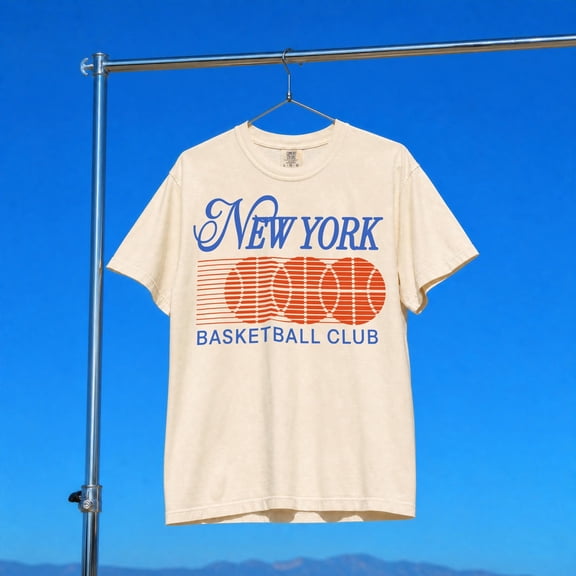 Retro 1990's New York Basketball Graphic T-Shirt