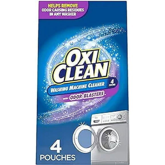 OxiClean Washing Machine Cleaner with Odor Blasters, 4 Count, 2 Pack
