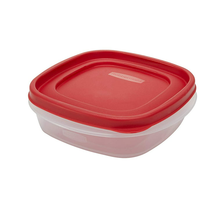 Rubbermaid Easy Find Lids 3-Cup Food Storage and Organization Container,  Racer Red