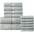 thumbnail image 3 of 100% Luxurious Cotton 600 GSM 12PC Bath Towel Set (Silver), 3 of 6